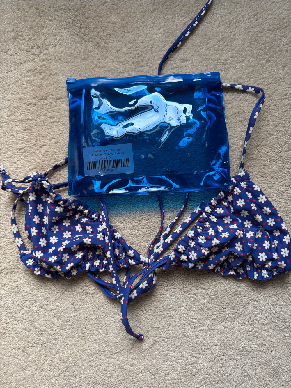 NWT Hey Harper Blue Phuket bikini top